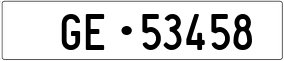 Trailer License Plate